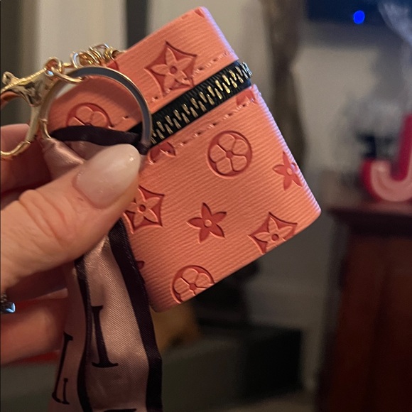 Pink Designer Key Pouch - Picture 2 of 2